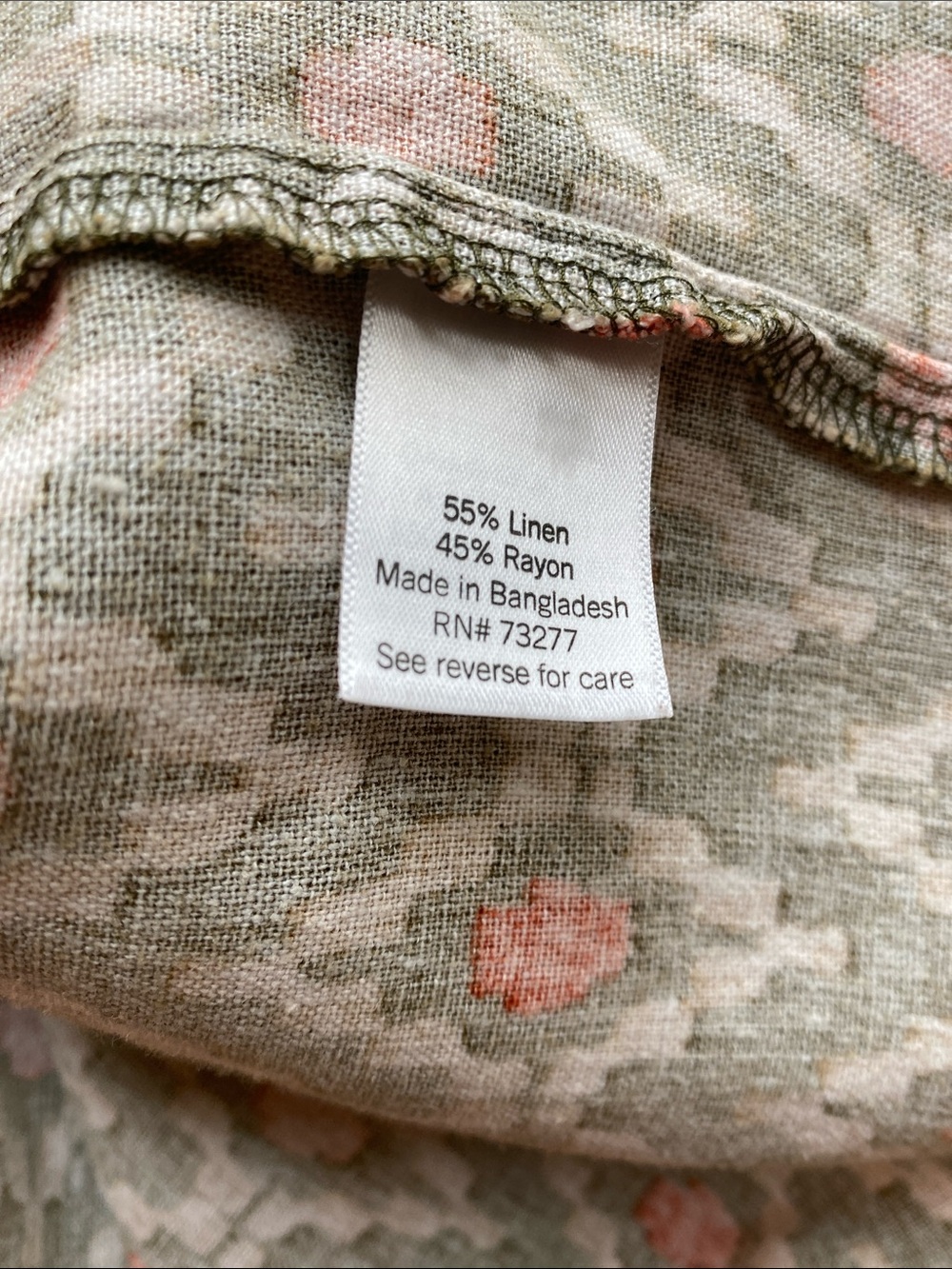 Sonoma Goods for Life Linen Blend Shift Dress Sz XXL - Picture 7 of 8